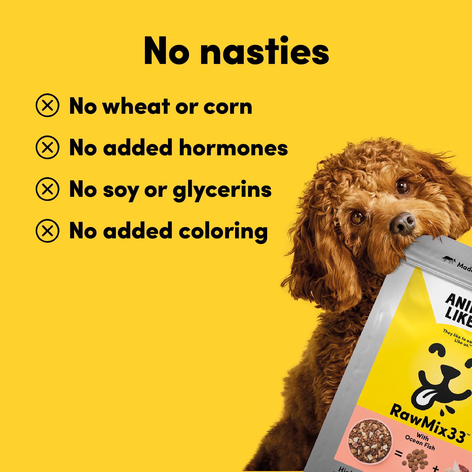 Animals Like Us RawMix33 with Ocean Fish Dog Food 2kg