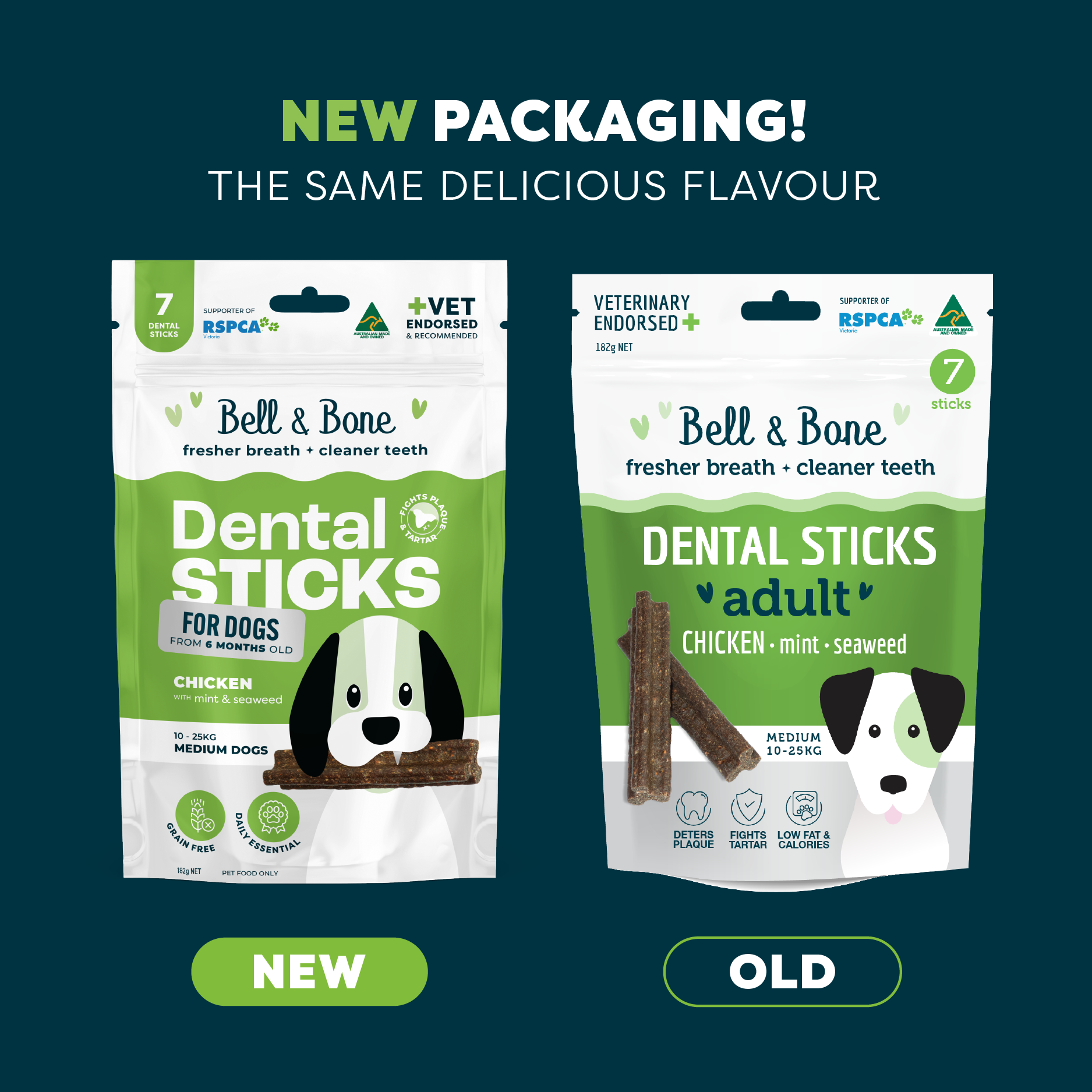Bell & Bone Dental Sticks Chicken Mint and Seaweed