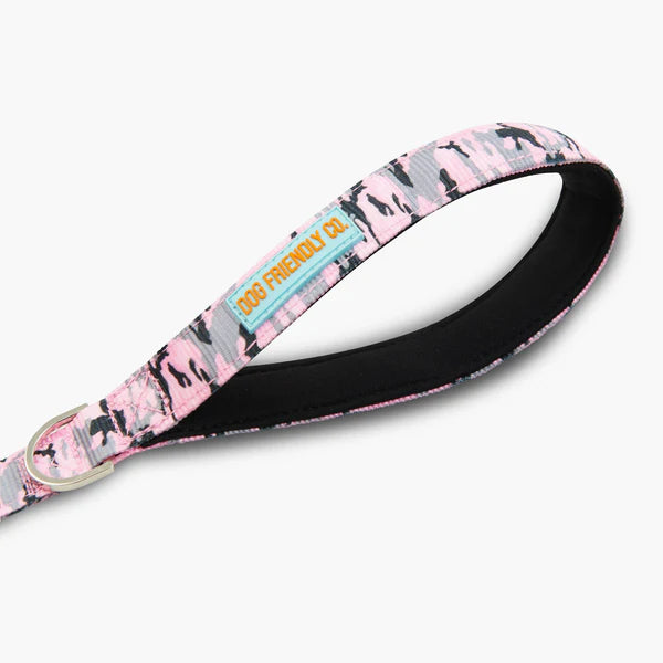 Dog Friendly Co. Classic Dog Lead Pink Camo