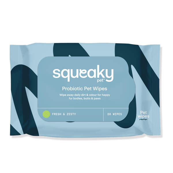 Squeaky Pet Probiotic Pet Wipes Fresh & Zesty