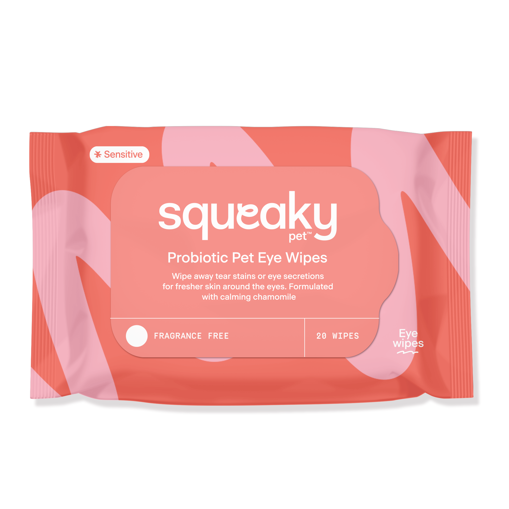 Squeaky Pet Probiotic Pet Eye Wipes 20pk