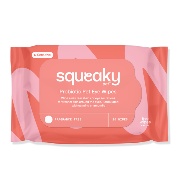 Squeaky Pet Probiotic Pet Eye Wipes 20pk
