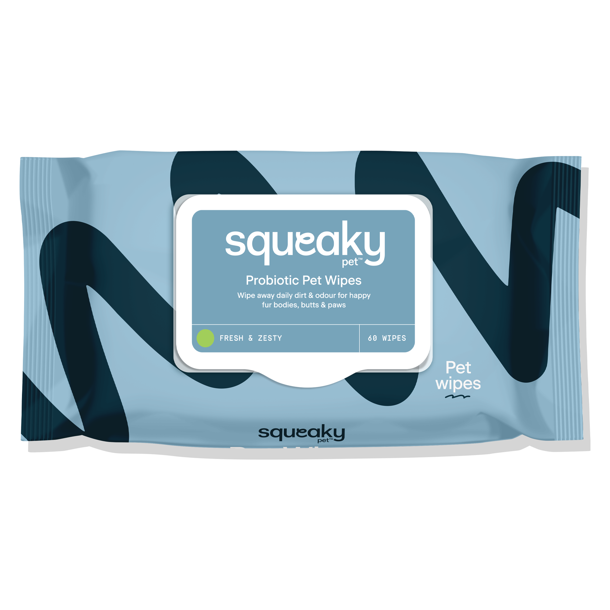 Squeaky Pet Probiotic Pet Wipes Fresh & Zesty