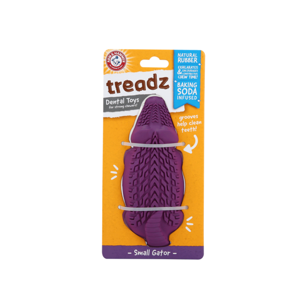 Arm and Hammer Super Treadz Mini Gator Dental Dog Toy