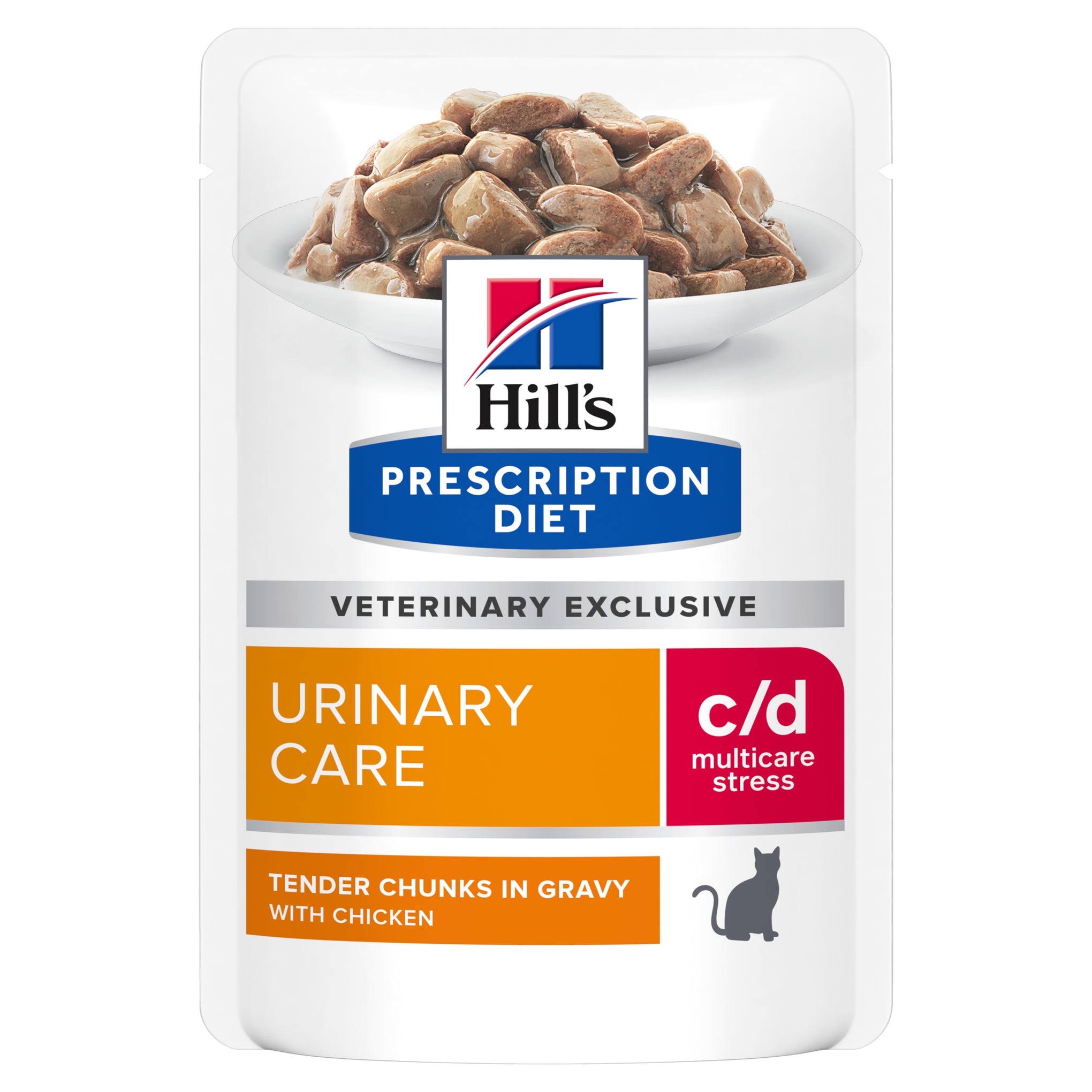 Hill's Prescription Diet c/d Multicare Stress Urinary Care Cat Food Pouches 85g x 12