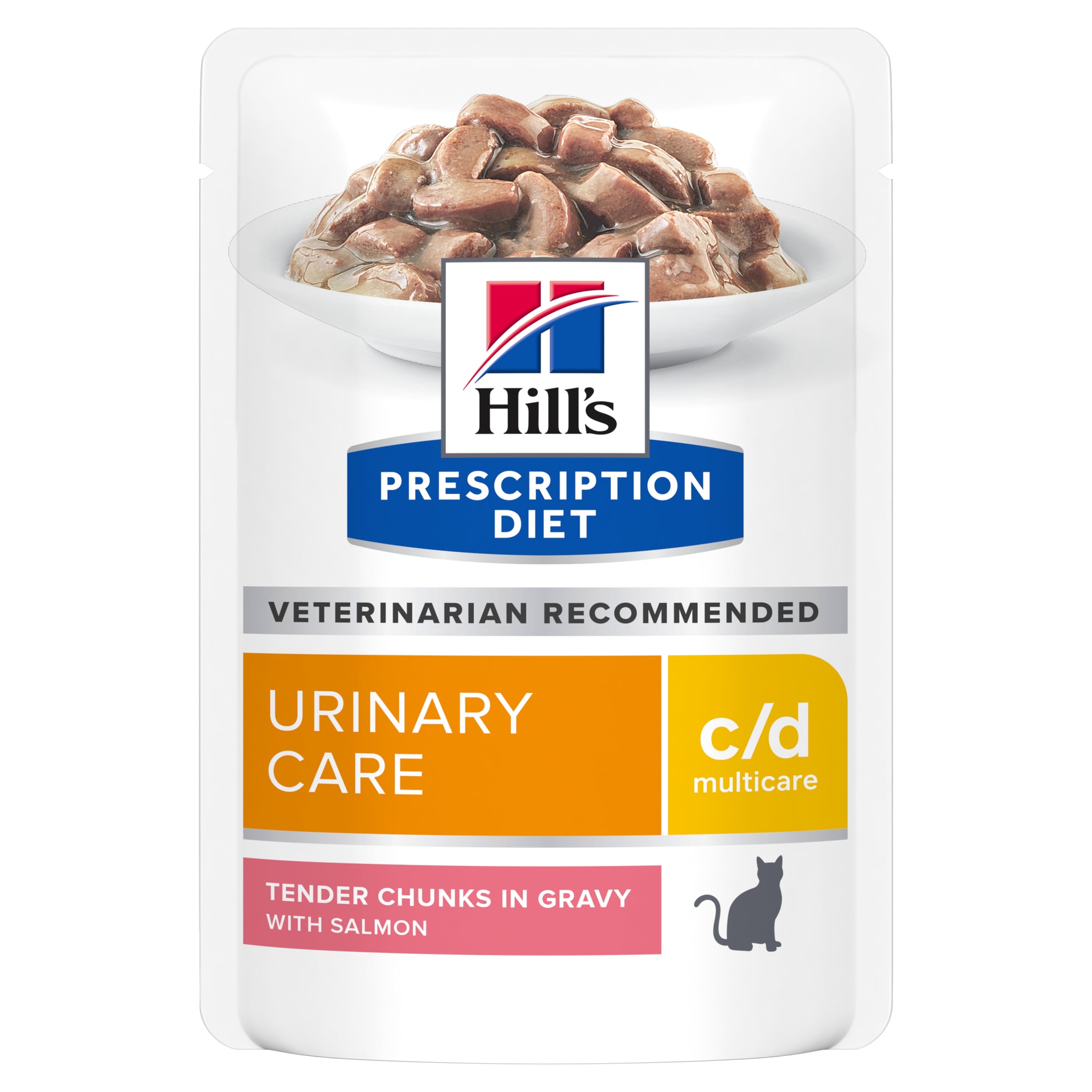 Hill's Prescription Diet c/d Multicare Urinary Care Salmon Cat Food Pouches 85g x 12