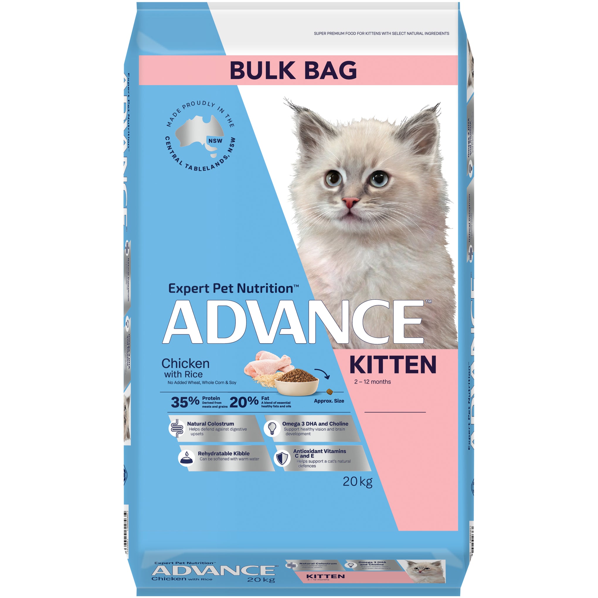 Advance Chicken and Rice Kitten Dry Cat Food