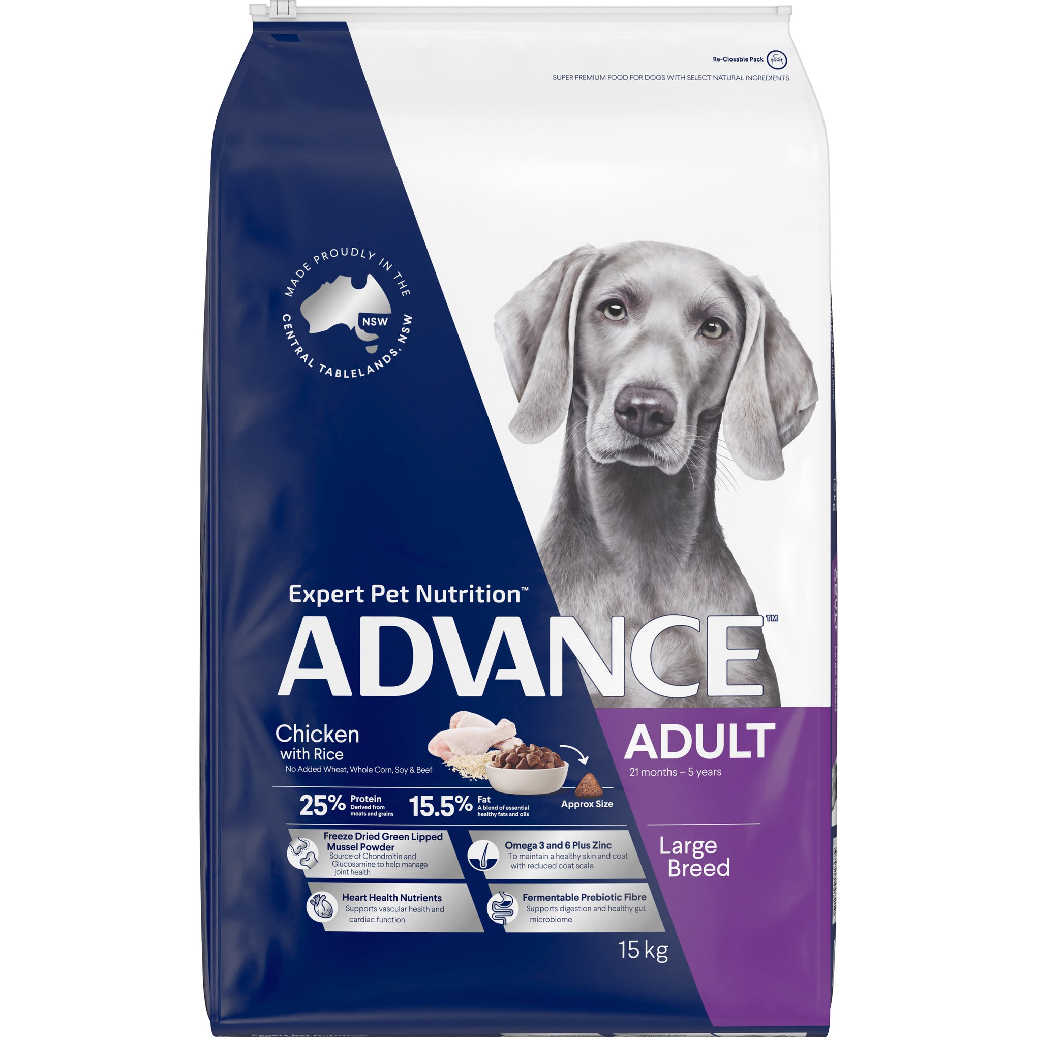 Advance Chicken and Rice Large Breed Adult Dry Dog Food