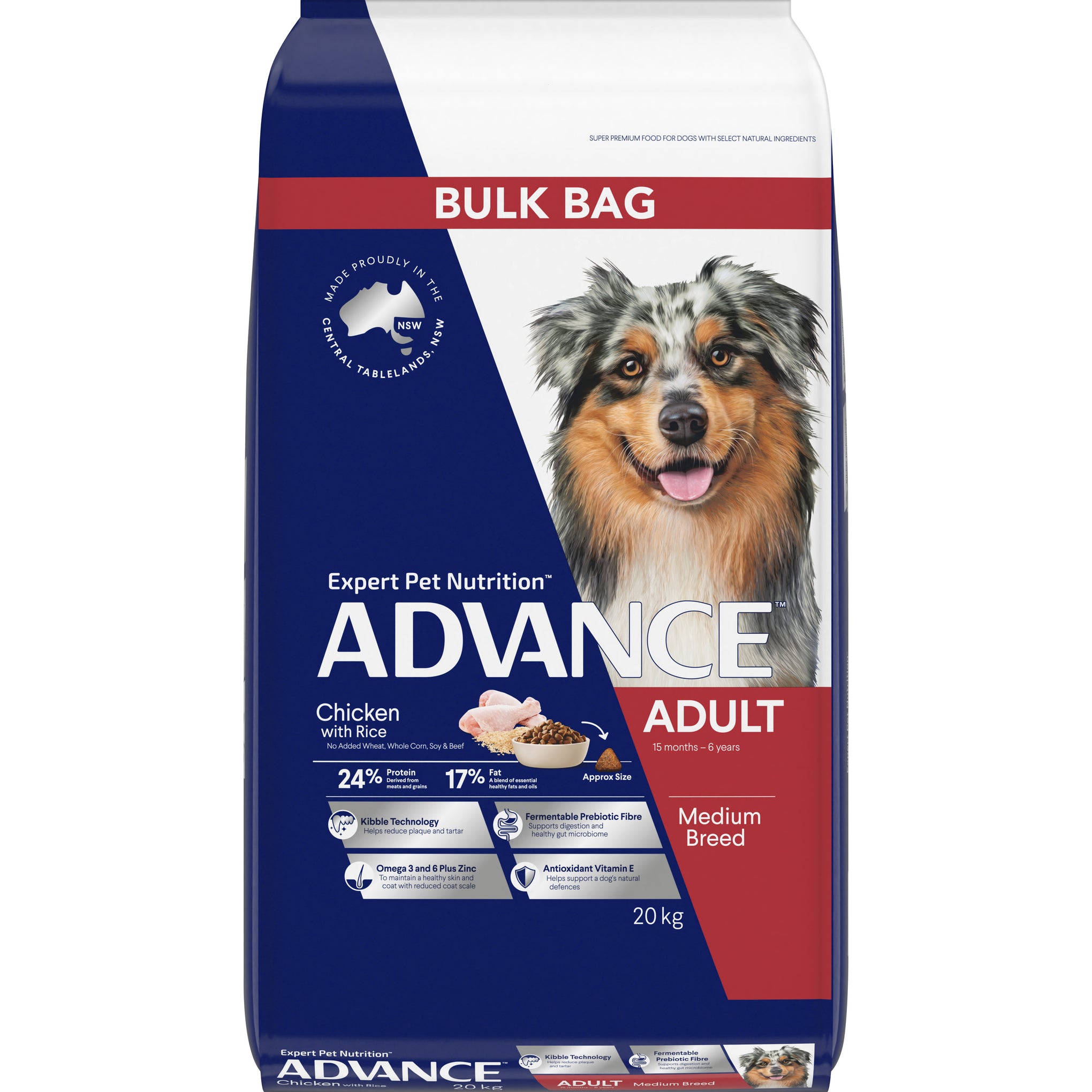 Advance Chicken and Rice Medium Breed Adult Dog Dry Food