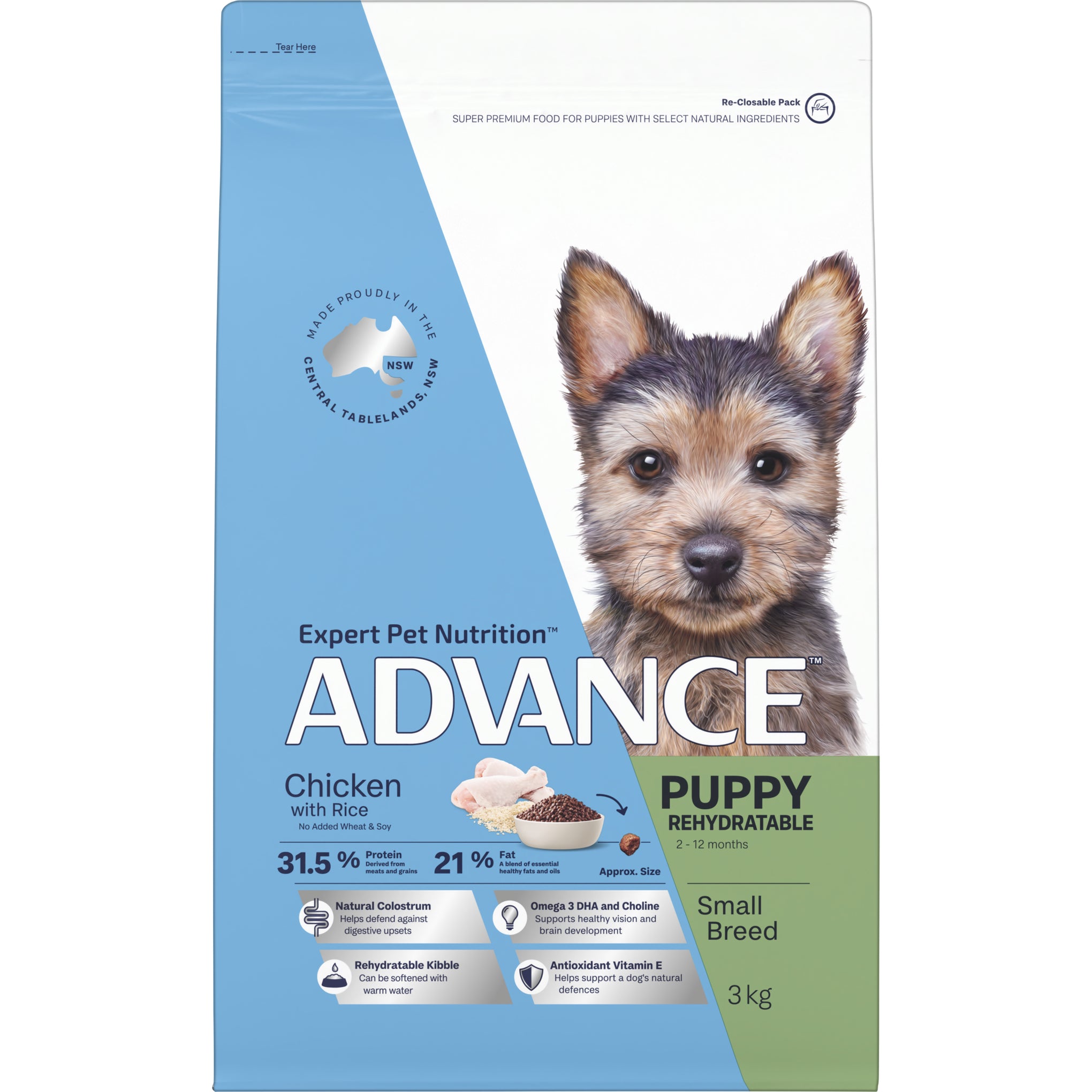 Advance Chicken and Rice Small Breed Puppy Rehydratable Dry Dog Food