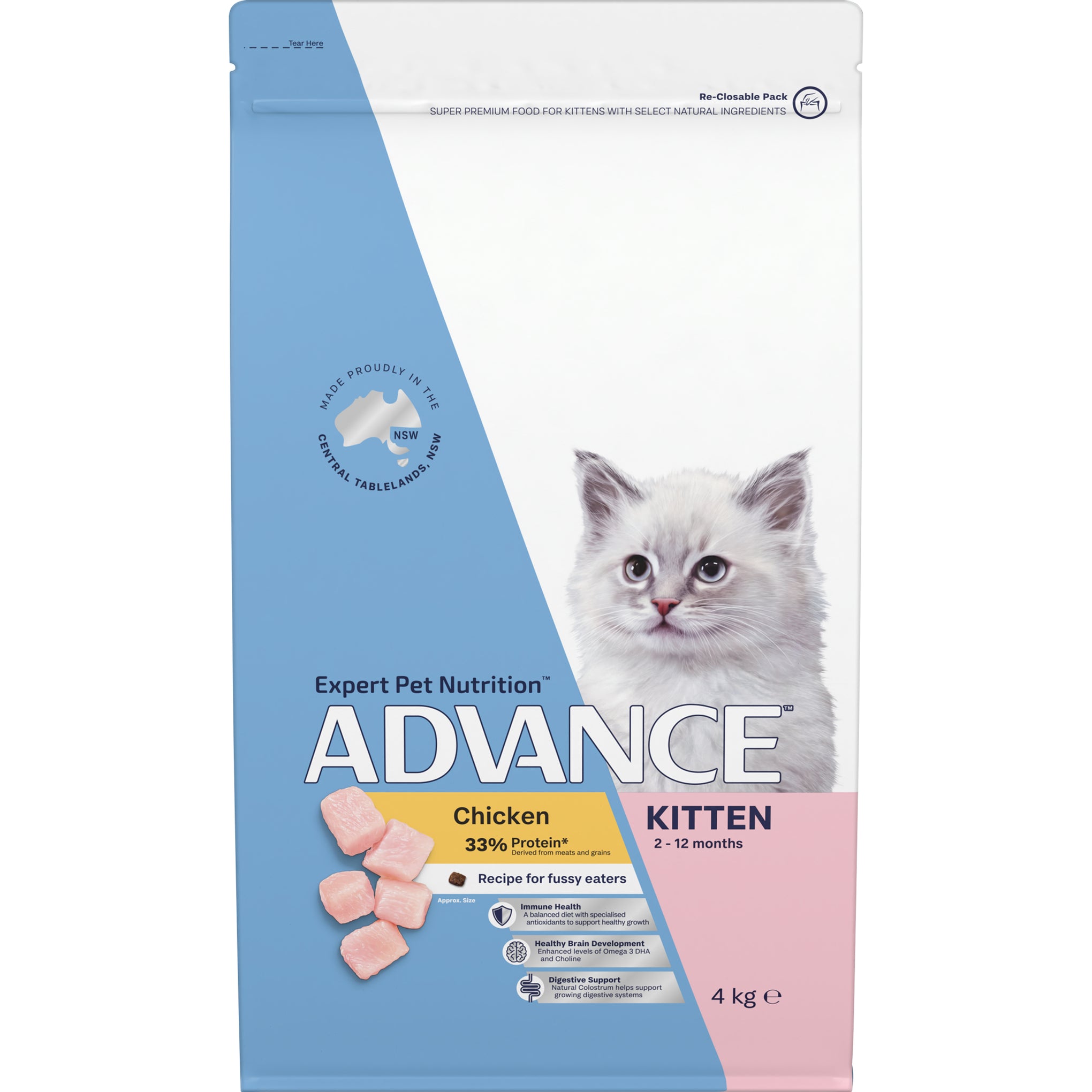 Advance Chicken Kitten Dry Cat Food