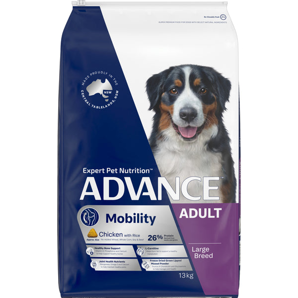 Advance Chicken and Rice Mobility Large Breed Adult Dry Dog Food 13kg