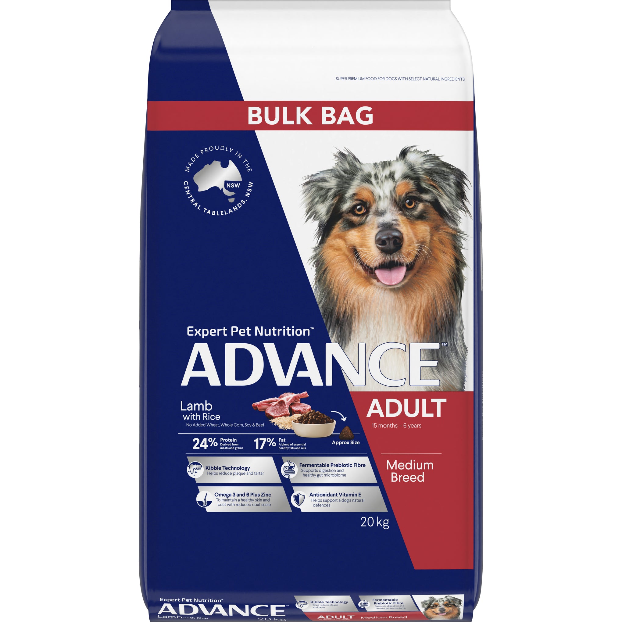 Advance Lamb and Rice Adult Dog Medium Breed Dry Dog Food