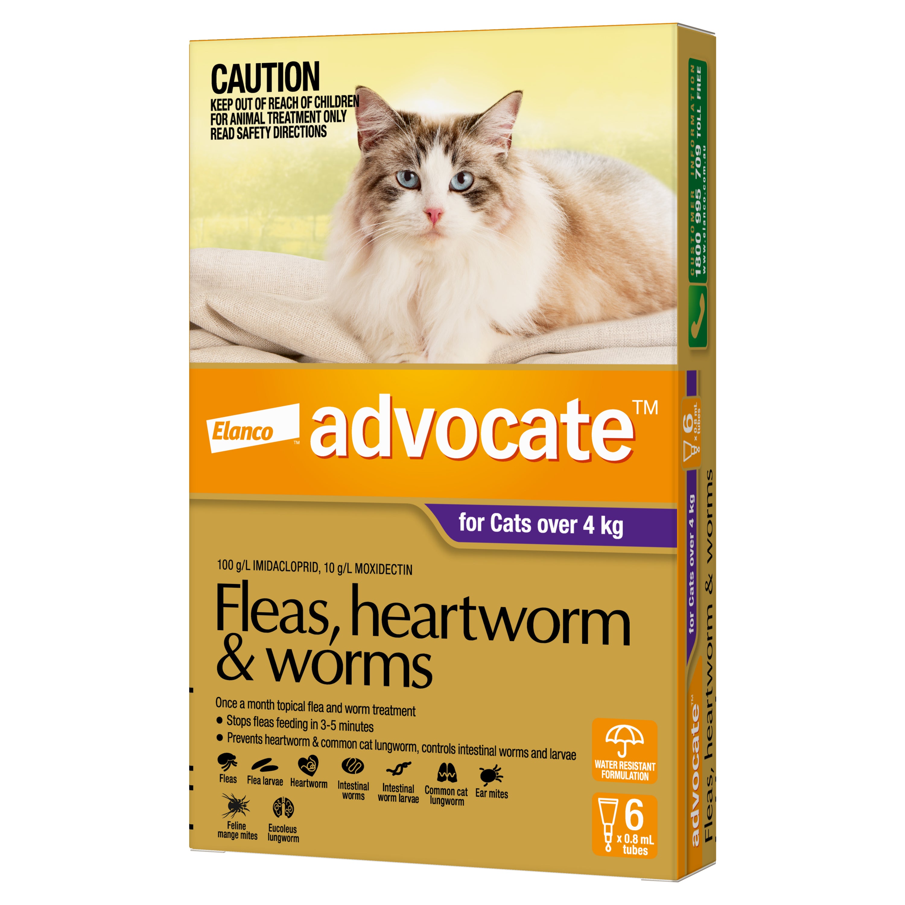 Advocate Over 4kg Cats - Ultimate Parasite Protection