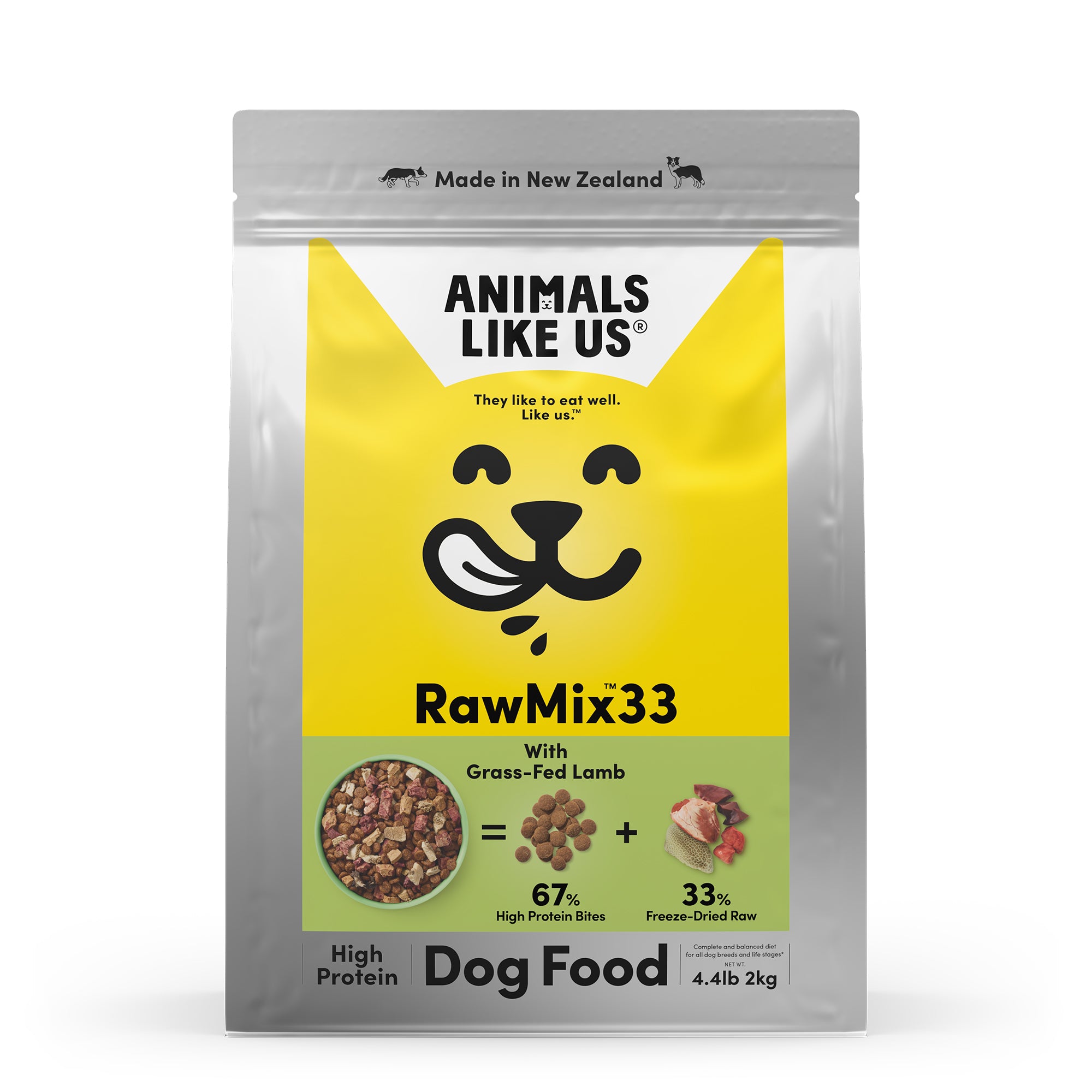 Animals Like Us RawMix33 with Grass-Fed Lamb Dog Food 2kg