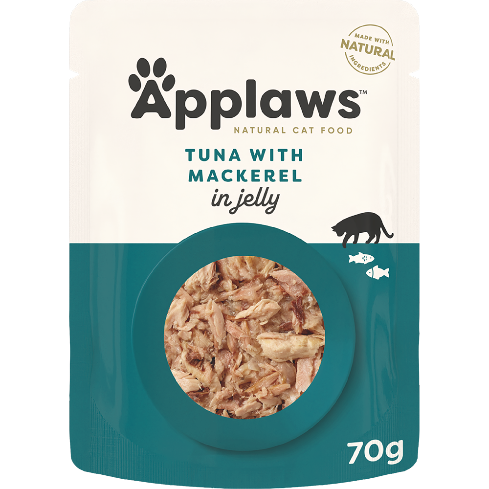 Applaws Natural Wet Cat Pouch Tuna & Mackerel 70g x 16