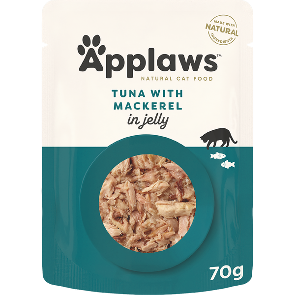 Applaws Natural Wet Cat Pouch Tuna & Mackerel 70g x 16