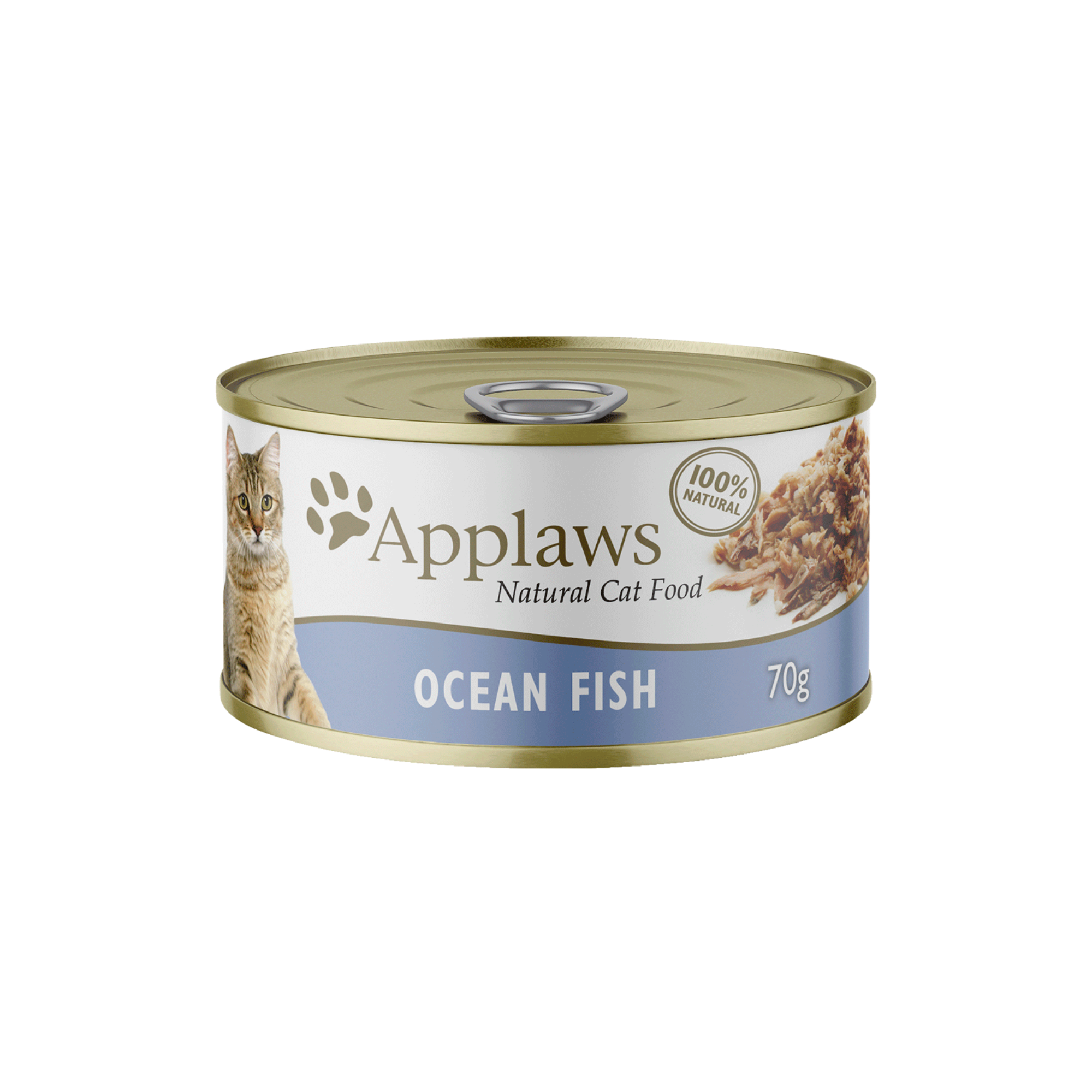 Applaws Natural Wet Cat Tin Ocean Fish 70g x 24