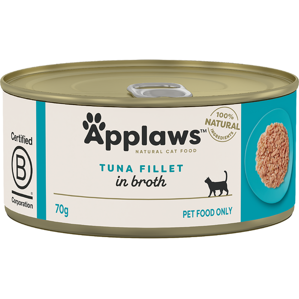 Applaws Natural Wet Cat Tin Tuna 70g x 24