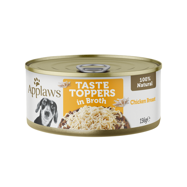 Applaws Taste Toppers Wet Dog Food Chicken Breast 156g x 16