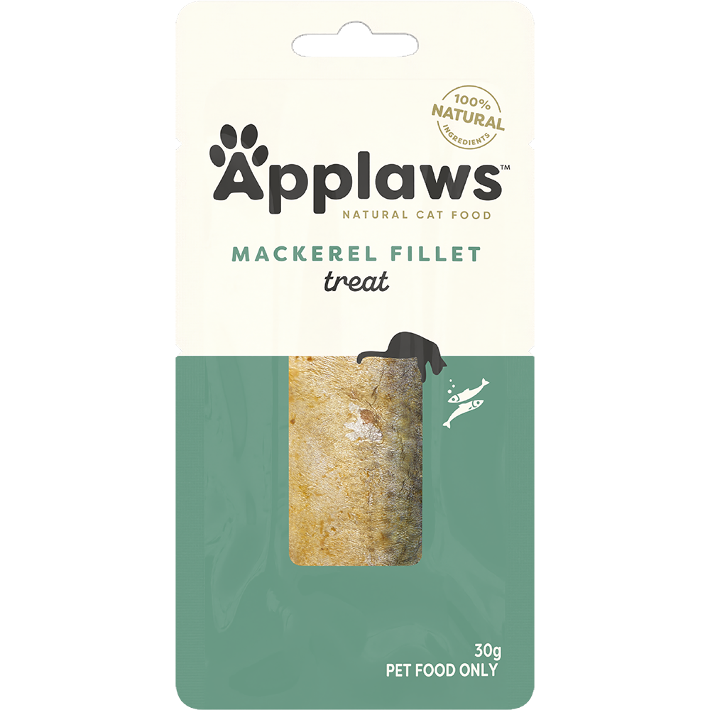 Applaws Wet Cat Whole Mackeral Fillet Treat 30g