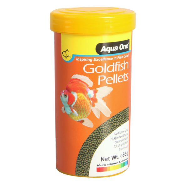 Aqua One Goldfish Pellet Food 2mm 85g