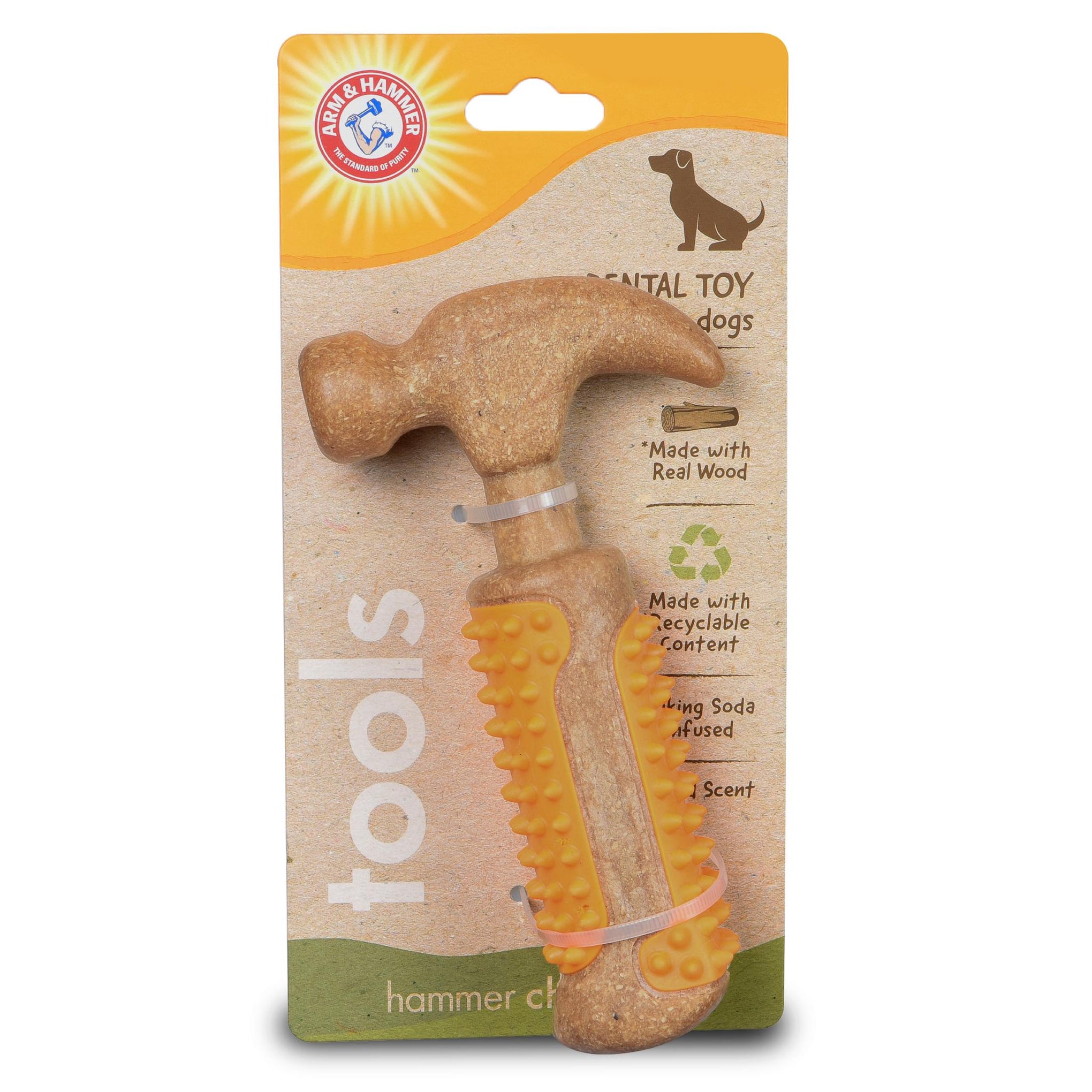 Arm and Hammer Wood Mix Hammer Dog Toy