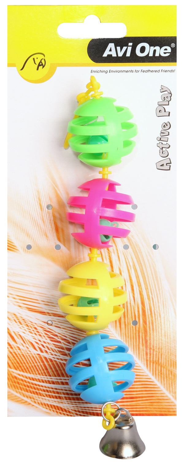 Avi One Bird Toy Geo Balls with Bell