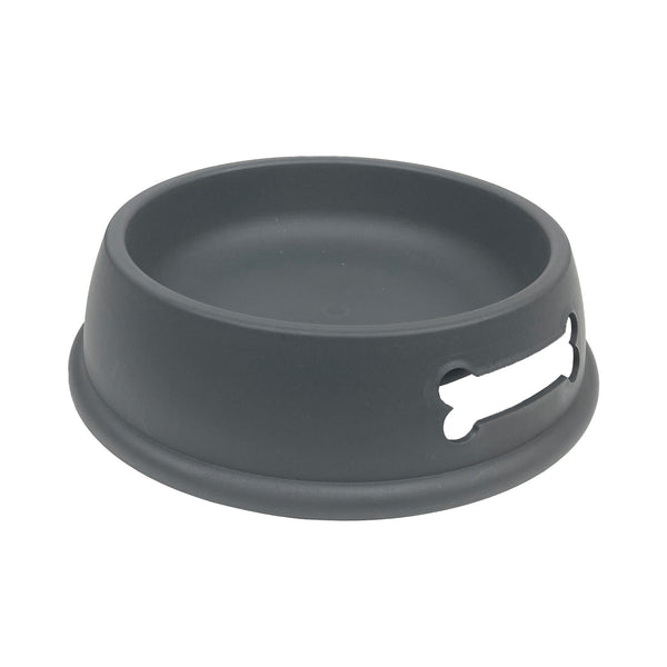 Barkley & Bella Wheat Straw Dog Bowl Matte Charcoal