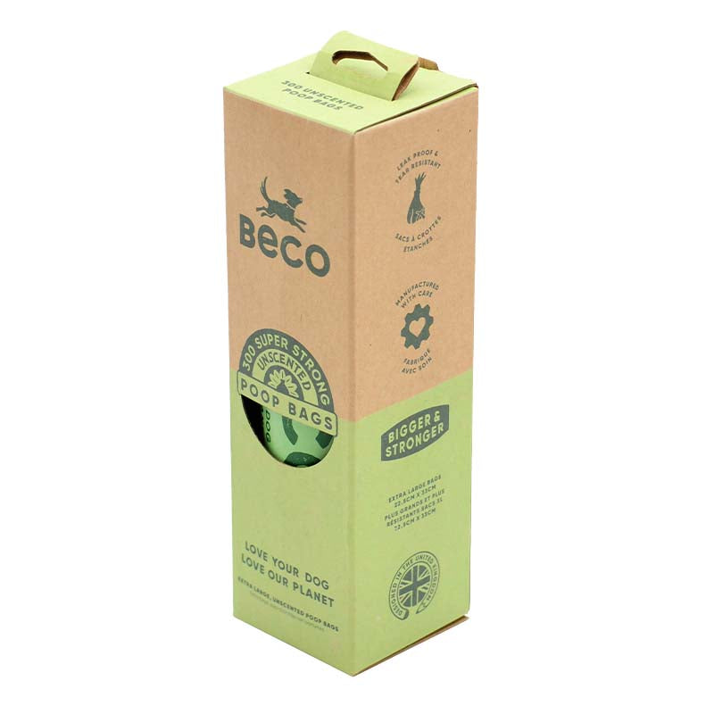 Beco Unscented Poop Bags Grab-and-Go 300 Pack Roll