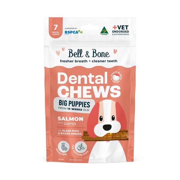 Bell & Bone Big Puppy Dental Chews Salmon 7 Pack