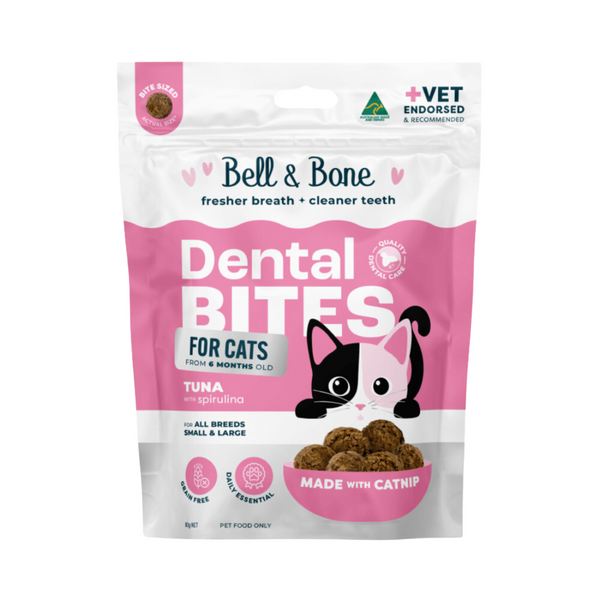 Bell & Bone Cat Dental Bites Tuna with Spirulina 80g