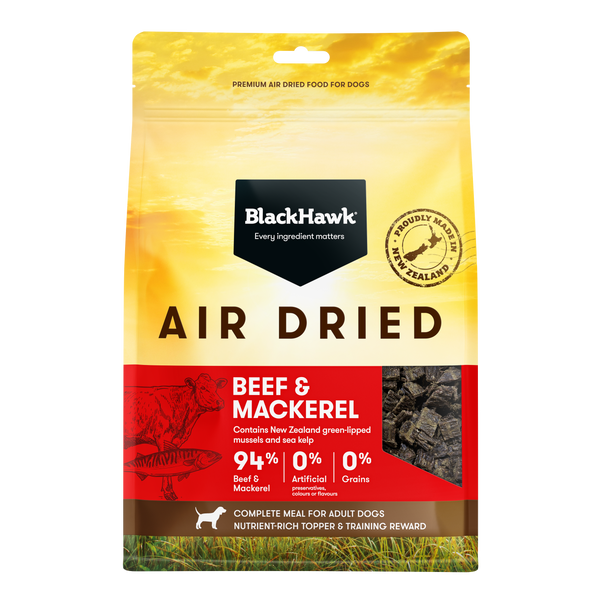 Black Hawk Air Dried Beef and Mackerel Dry Dog Food
