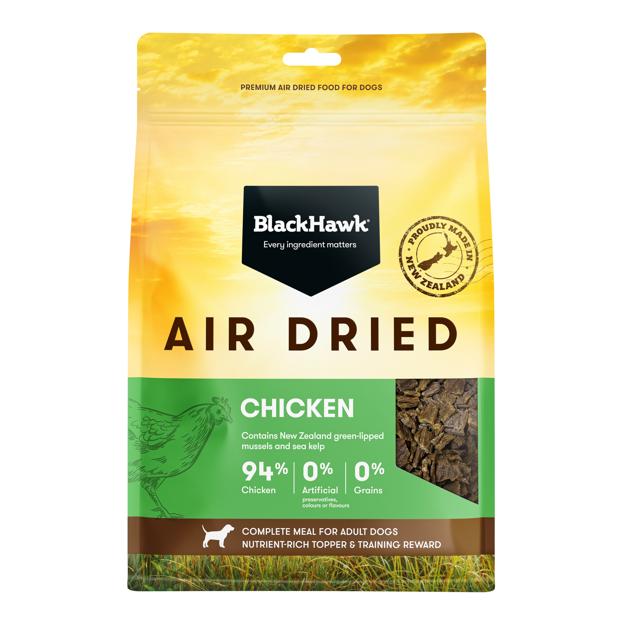 Black Hawk Air Dried Chicken Dry Dog Food