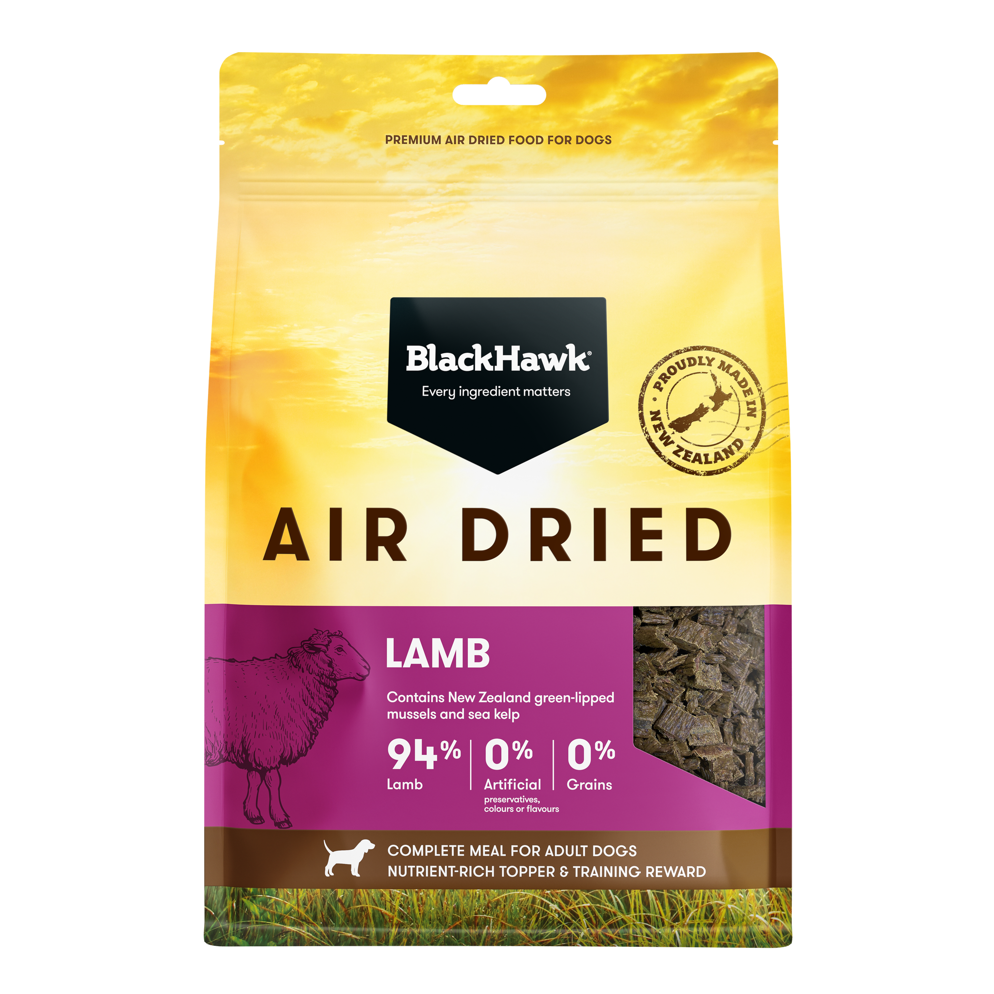 Black Hawk Air Dried Lamb Dry Dog Food