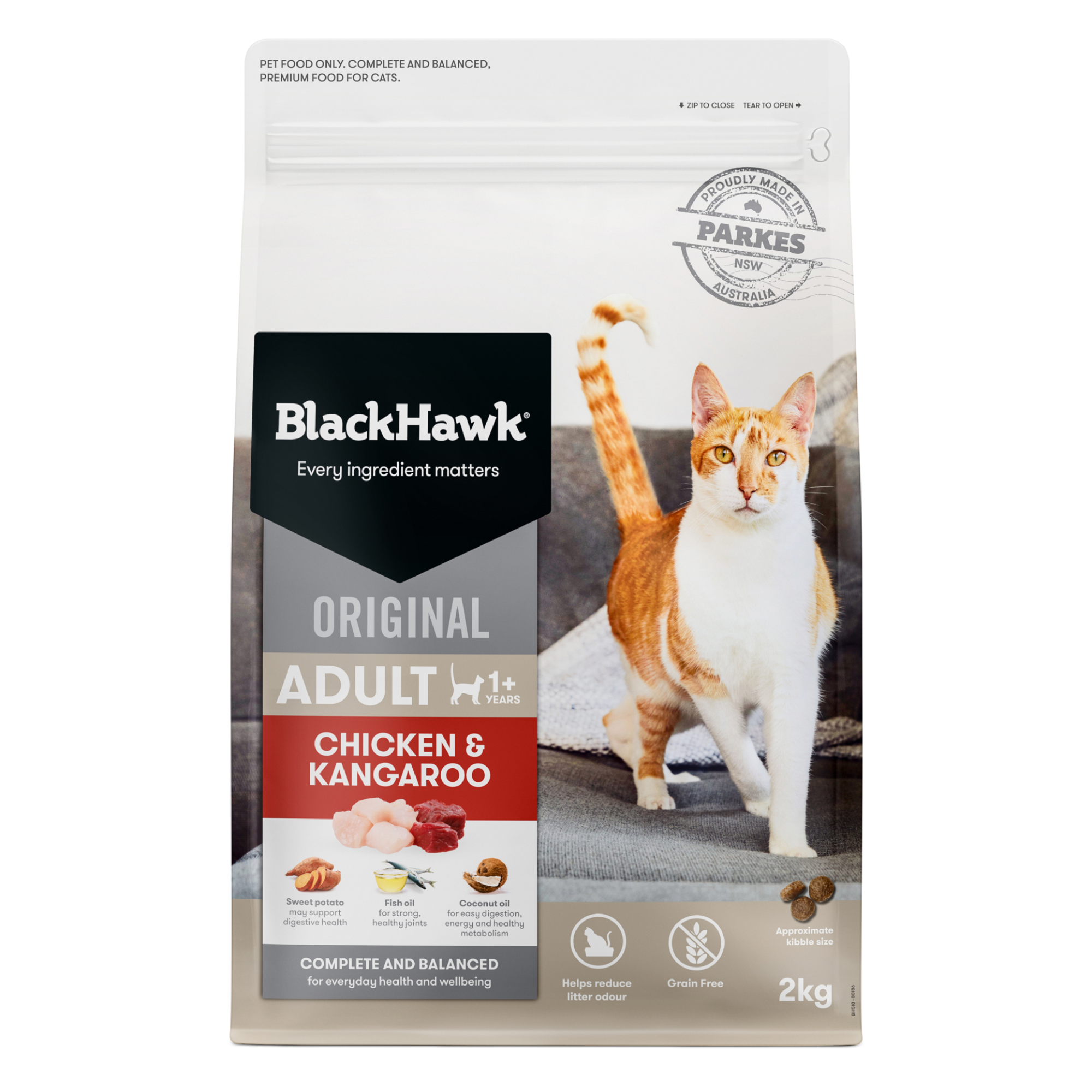 Black Hawk Original Adult Chicken and Kangaroo Dry Cat Food