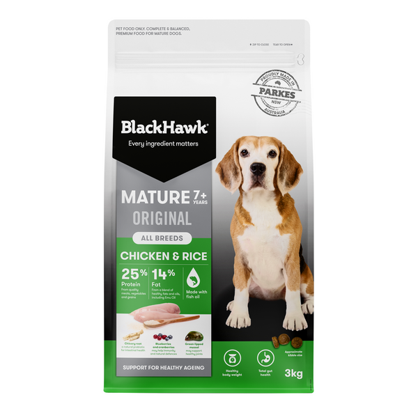 Black Hawk Original Mature Chicken and Rice Dry Dog Food