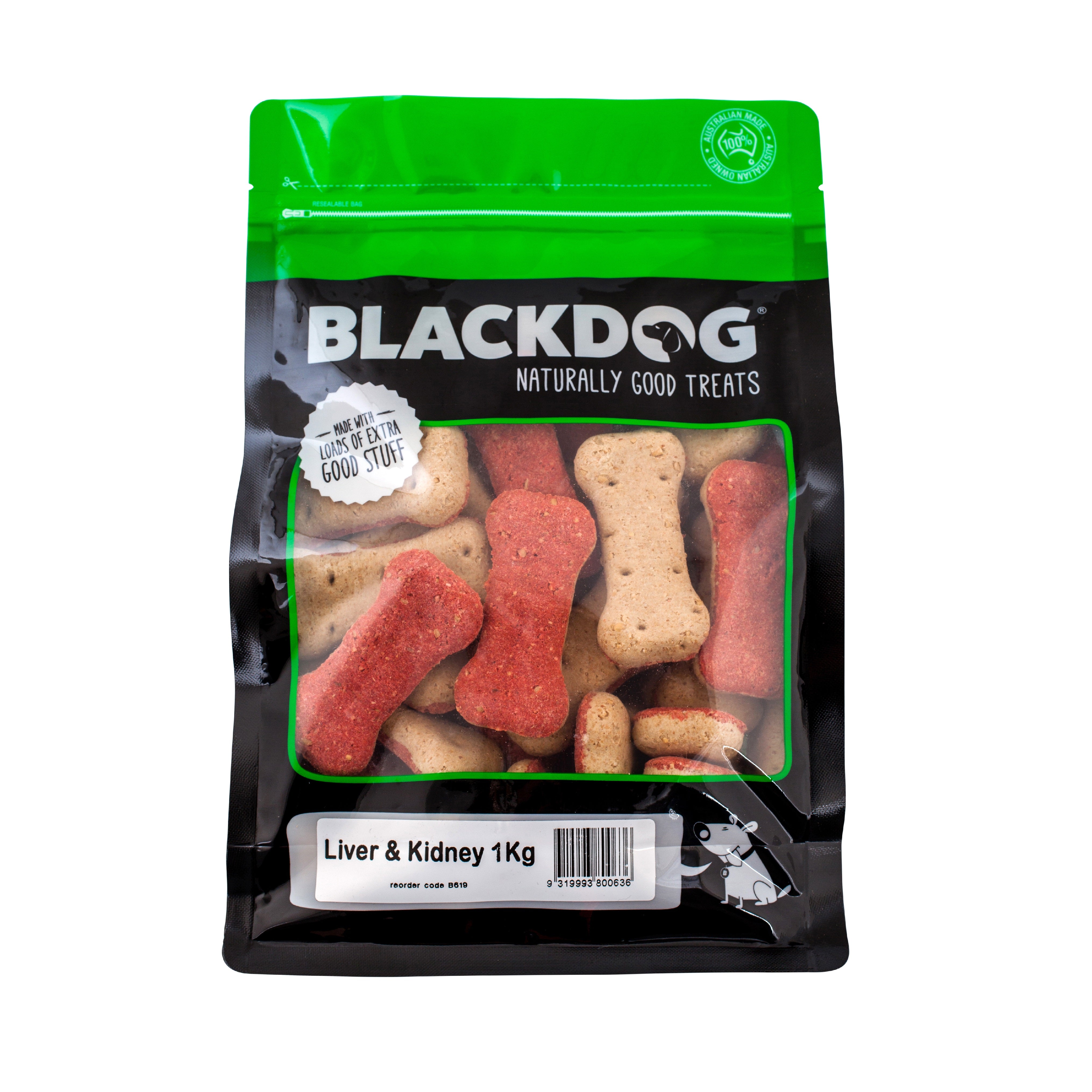 Blackdog Liver Kidney Biscuits Dog Treat 1kg