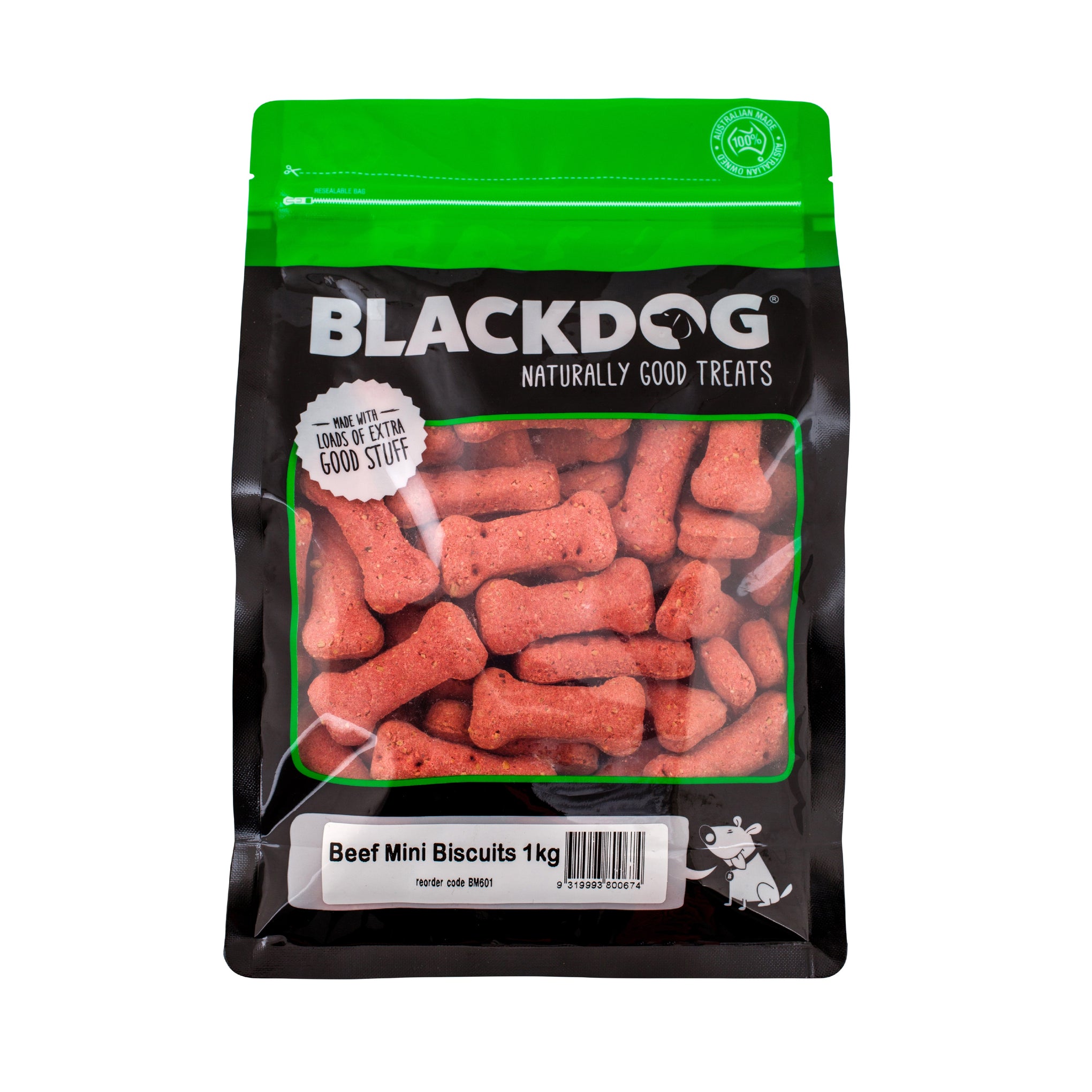 Blackdog Mini Biscuits Beef Dog Treat 1kg