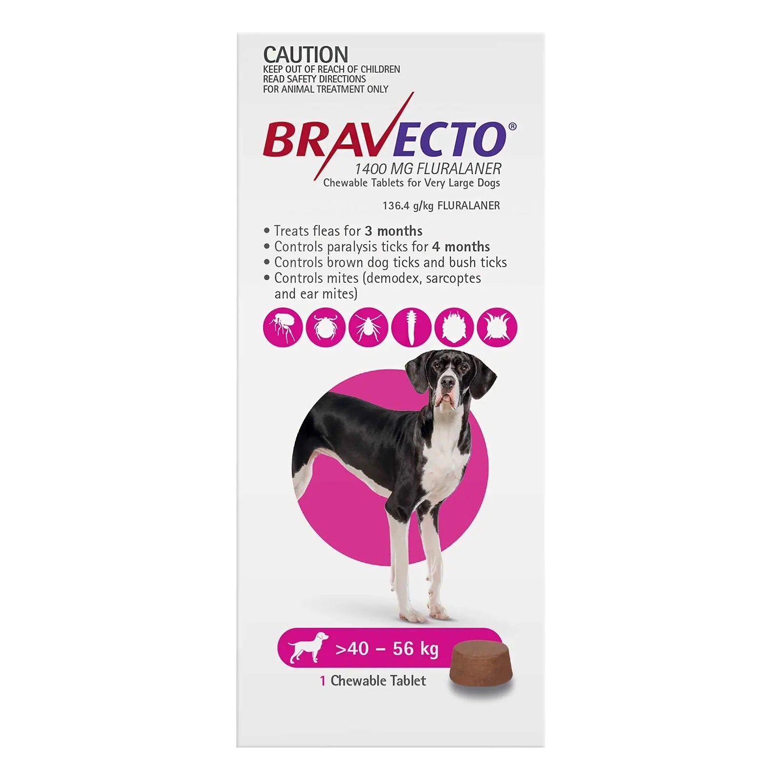 Bravecto Very Large Dog Chews 40-45kg