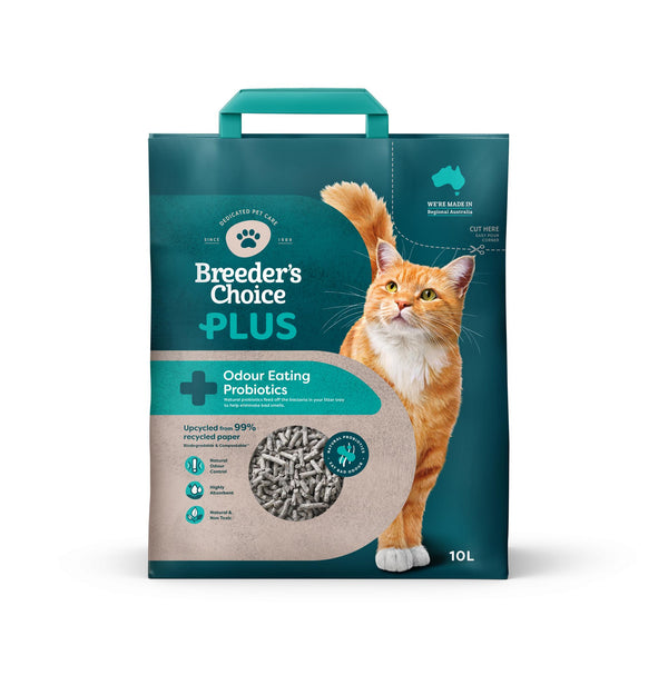 Breeders Choice Plus Probiotic Cat Litter 10L
