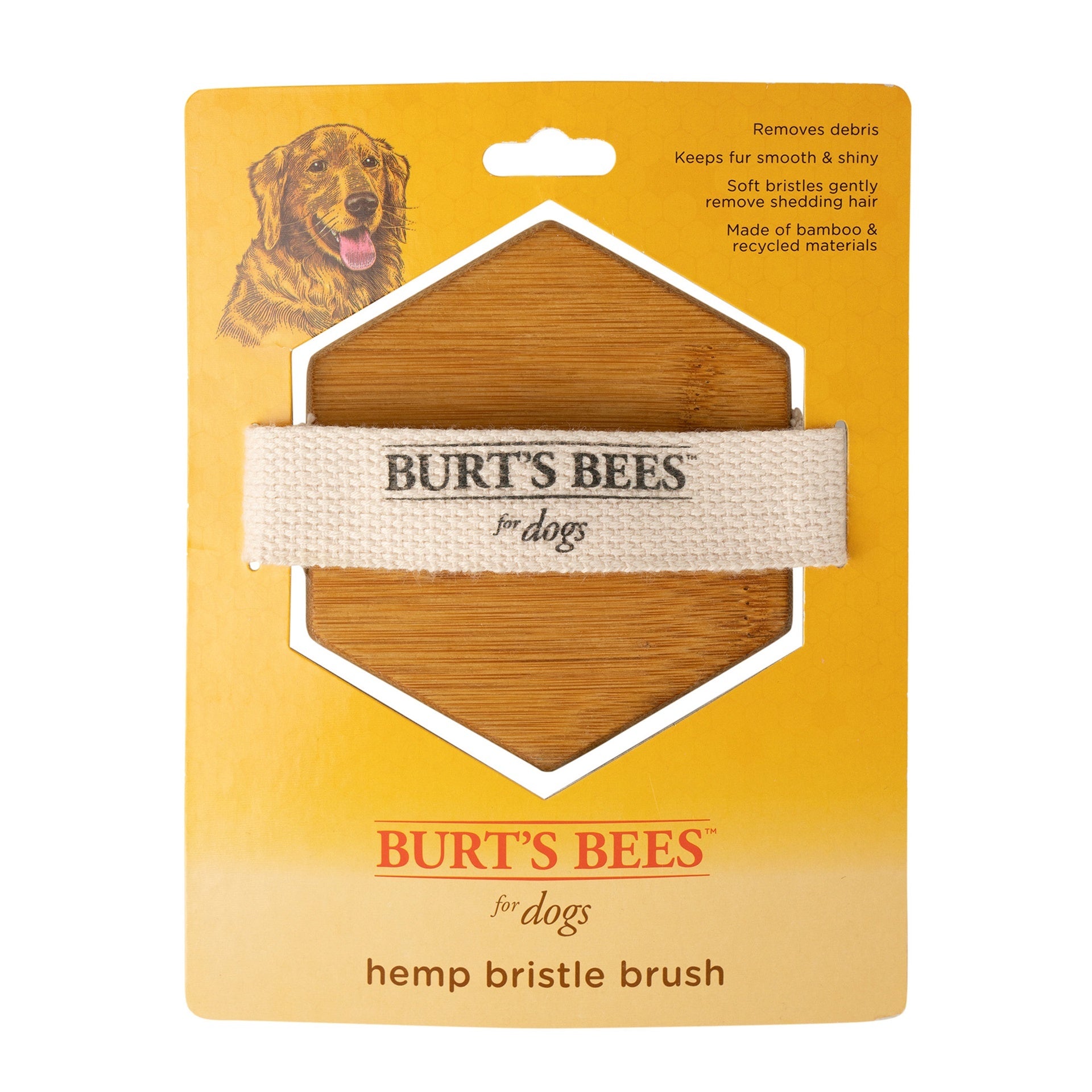 Burts Bee's Palm Bristle Dog Brush