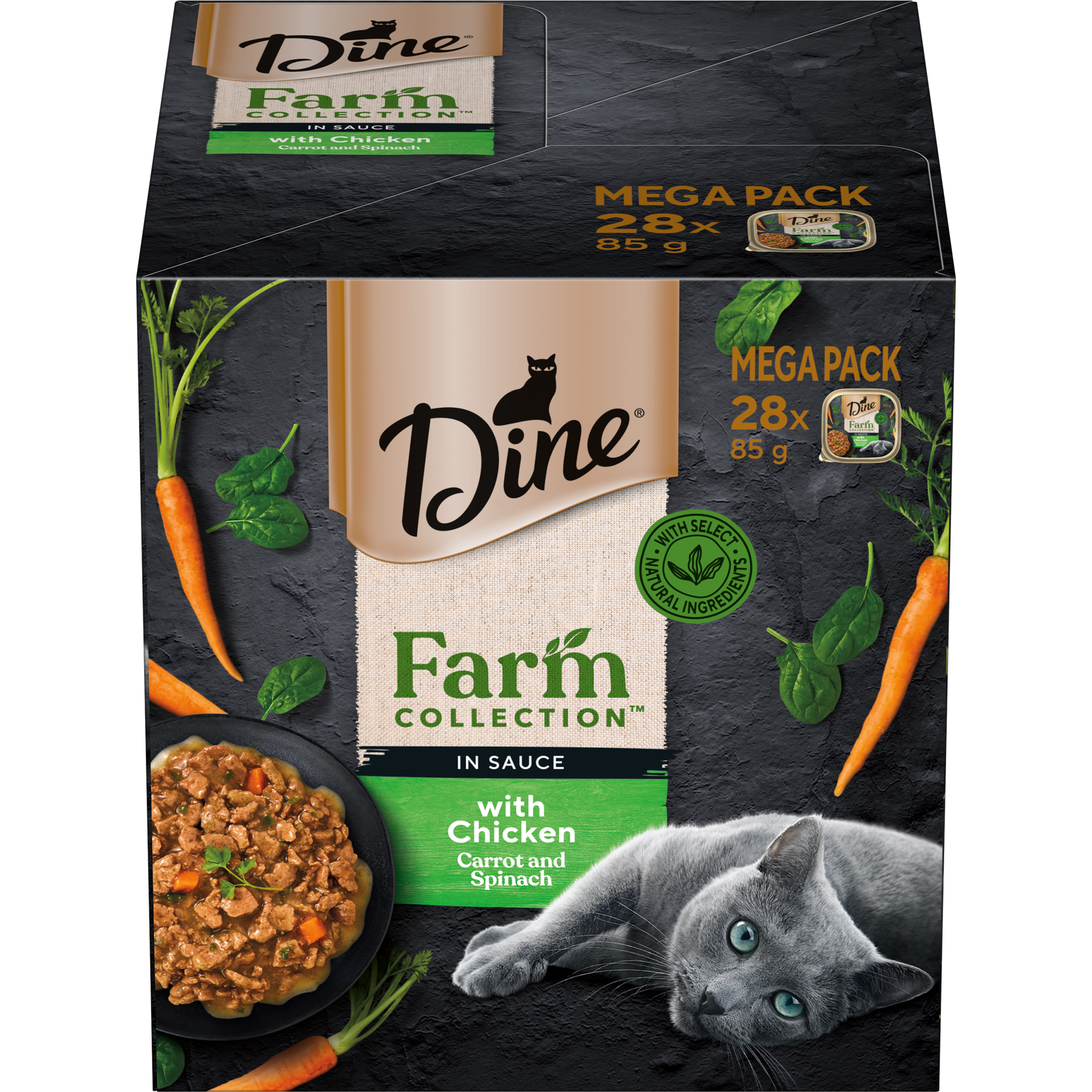 Dine Farm Collection Chicken with Carrot and Spinach 85g