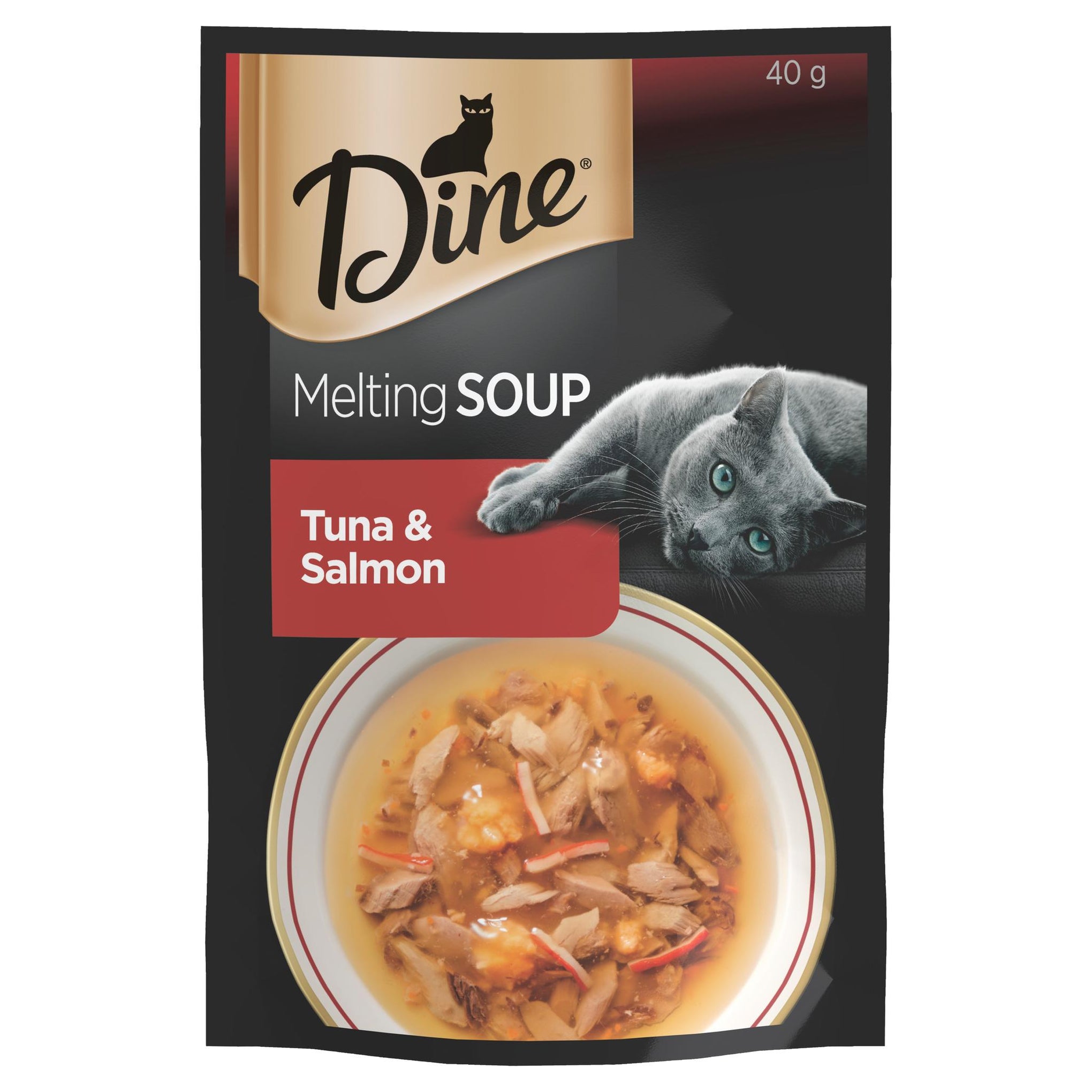 Dine Melting Soups Cat Adult Tuna & Salmon 40g