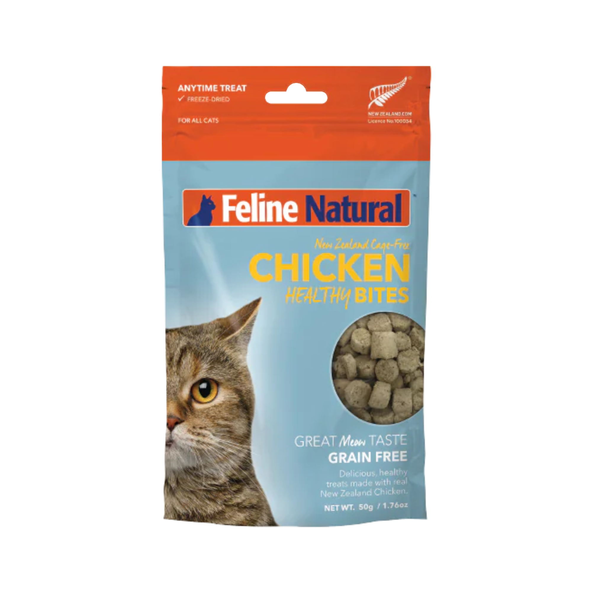 Feline Natural Grain Free Freeze Dried Cat Treats Chicken 50g