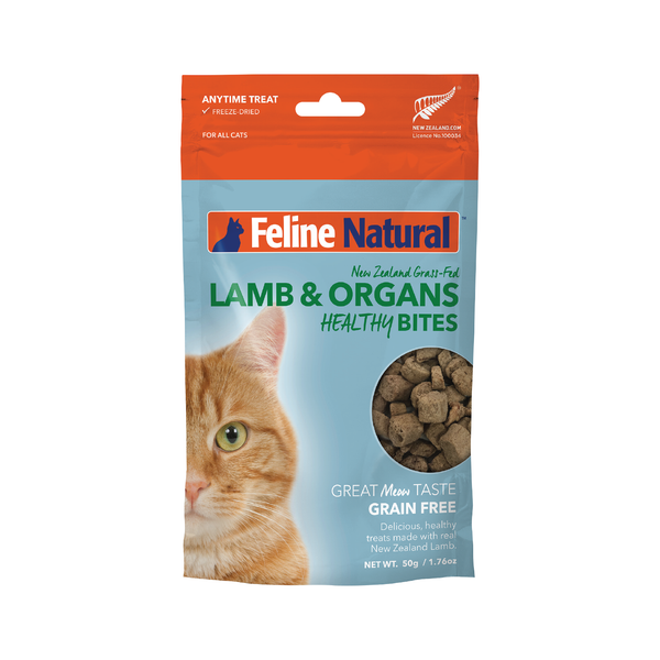 Feline Natural Grain Free Freeze Dried Cat Treats Lamb 50g