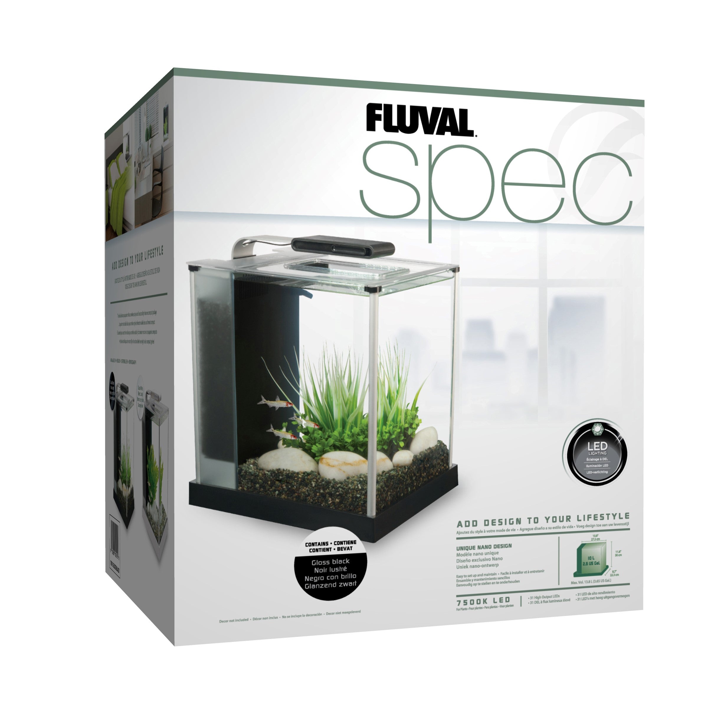 Fluval Spec Aquarium Black