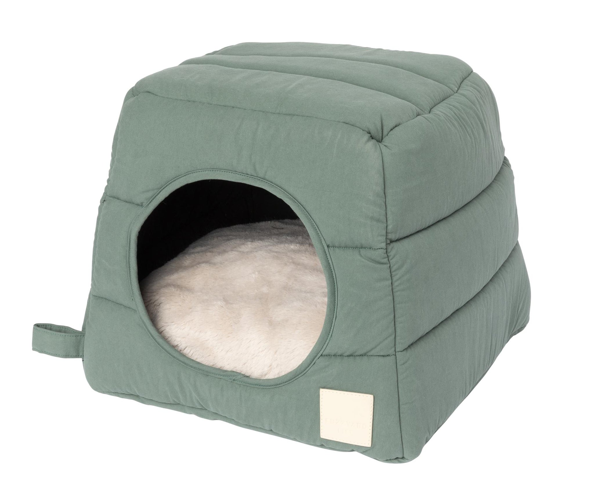 FuzzYard Life Cat Cubby Myrtle Green