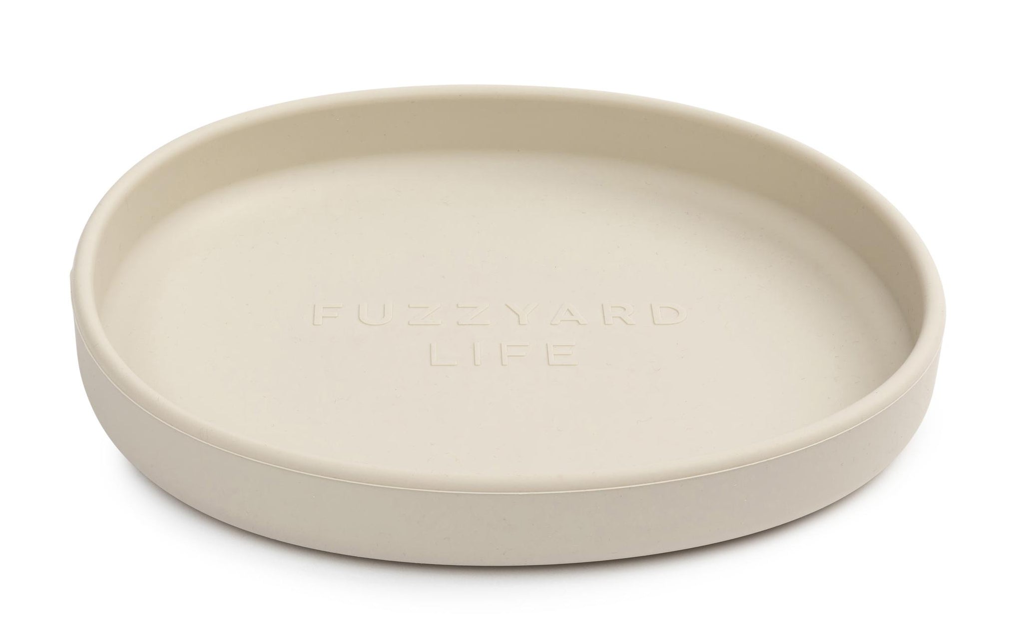 FuzzYard Life Silicone Cat Dish Sandstone