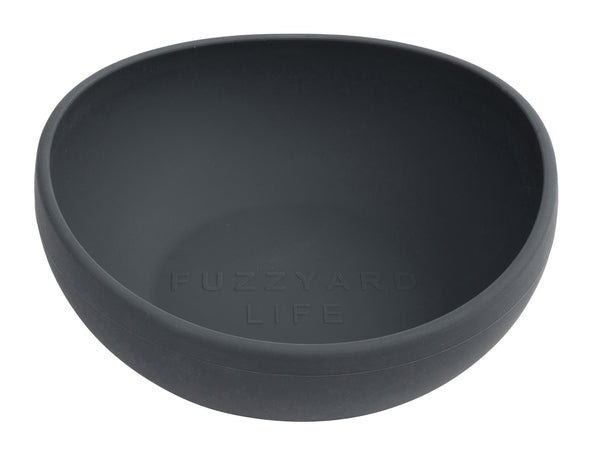 FuzzYard Life Silicone Dog Bowl Slate Grey